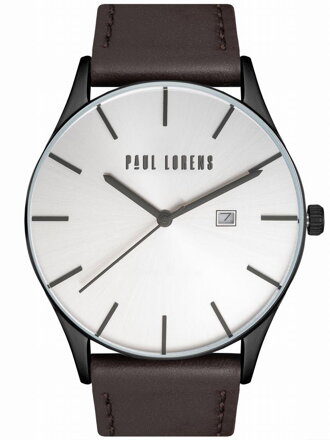 Pánske hodinky Paul Lorens s hnedým remienkom - PL7028A2-3B1  (zg360f) + BOX