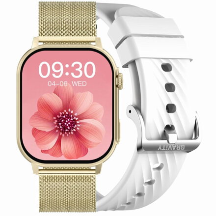 INTELIGENTNÉ HODINKY UNISEX GRAVITY GT15-10 - BLUETOOTH KONVERZÁCIE, PRÍDAVNÝ REMIENOK (sg029j)