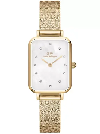 DÁMSKE HODINKY DANIEL WELLINGTON Quadro Lumine lisovaný klavír 20mm DW00100582 + BOX (zw519a)