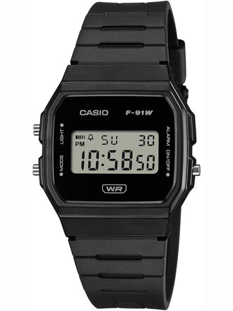 PÁNSKE HODINKY CASIO F-91WB-1ADF + KRABIČKA