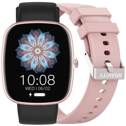 INTELIGENTNÉ HODINKY UNISEX GRAVITY GT18-1 - BLUETOOTH KONVERZÁCIE, PRÍDAVNÝ REMIENOK (sg036a)