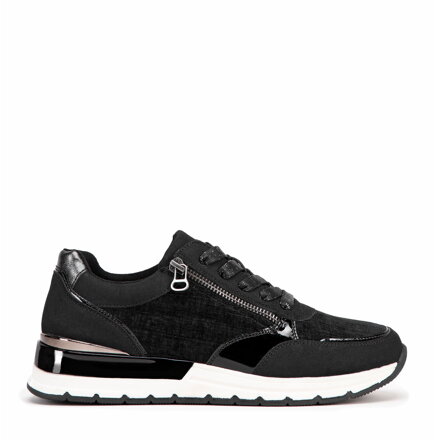 Dámske sneakersy čierne 99-DP-401-1