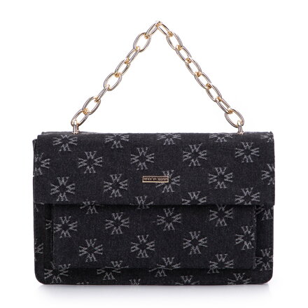 Dámska riflová crossbody kabelka Wittchen s monogramom 97-4Y-212-1