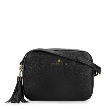 Dámska kožená crossbody kabelka Wittchen so strapcom 29-4E-014-1G