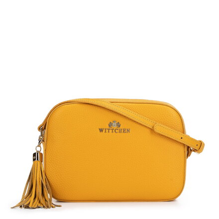 Dámska kožená crossbody kabelka Wittchen so strapcom 29-4E-014-Y