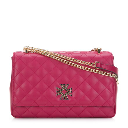 Dámska kožená crossbody kabelka Wittchen s ozdobným monogramom 97-4E-608-P