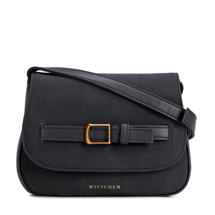 Dámska crossbody kabelka s ozdobným pásikom Wittchen – čierna
