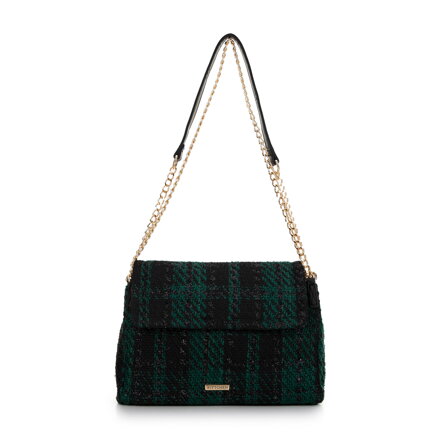Dámska crossbody kabelka čierno-zelená 99-4Y-413-1Z  