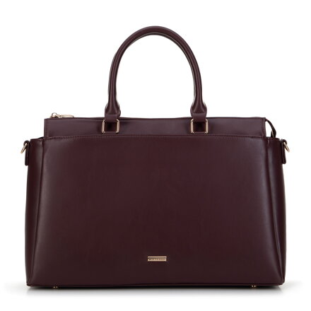 Dámska taška na notebook 15,6’’ z bordovej ekokože  