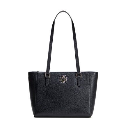 Dámska ramenná kabelka z kože čierna 100-4E-612-1