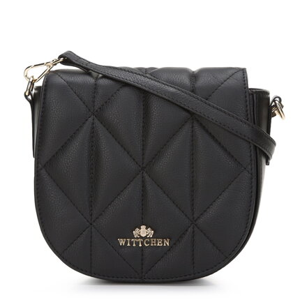 Kožená saddle bag z prešívanej kože čierna  