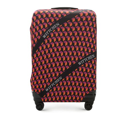 Veľký obal na kufor oranžovo-čierny 56-30-033-55