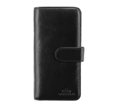 Vertikálna dámska kožená peňaženka 21-1-028-1