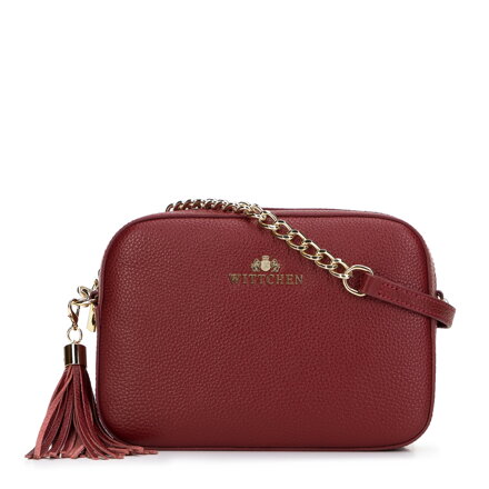 Dámska kožená crossbody kabelka Wittchen s retiazkou 29-4E-015-3