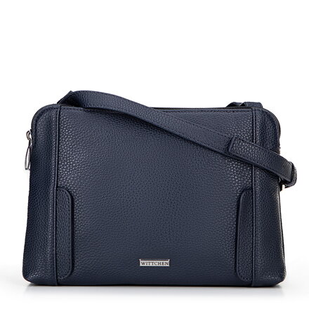 Dámska crossbody dvojkomorová kabelka granátová 100-4Y-009-7