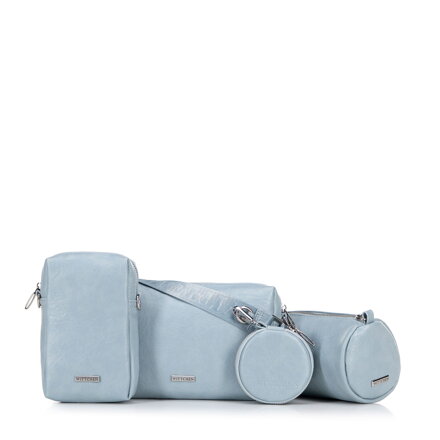 Súprava crossbody kabeliek z ekokože modrá 100-4Y-420-N