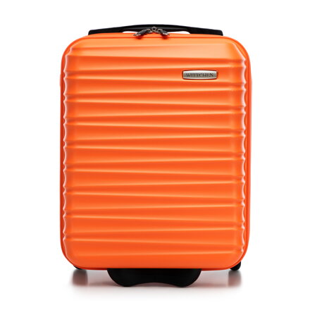 kabinový kufor ABS s rebrovaním, oranžová 56-3A-315-55