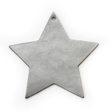 Tmavo strieborná vianočná ozdoba hviezda 619-1216-29