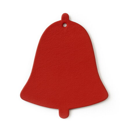 Červená vianočná ozdoba zvonček 619-1213-31