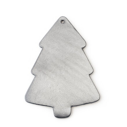 Tmavo strieborná vianočná ozdoba stromček 619-1215-29