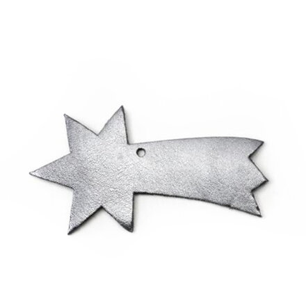 Tmavo strieborná vianočná ozdoba kométa 619-1214-29