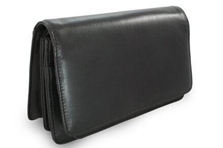 Čierna pánska kožená dokladová etue 611-2412-60