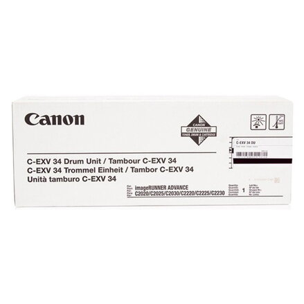Canon originál válec C-EXV34 BK, 3786B003, black, 43000str., čierna