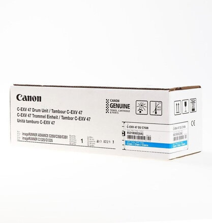 Canon originál válec C-EXV47 C, 8521B002, cyan, 33000str., azurová