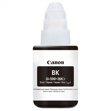 Canon originál ink GI-590 Bk, black, 6000str., 135ml, 1603C001, Canon PIXMA iP100, čierna