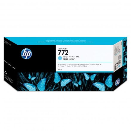 HP originál ink CN632A, cyan, 300ml, HP 772, HP, azurová