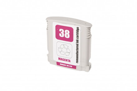 Renovovaná atramentová náplň C9416A, no.38 pre tlačiarne HP (BULK), purpurová