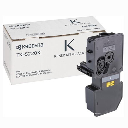 Kyocera originál toner TK-5220B, black, 1200str., 1T02R90NL1, Kyocera 5521, 5521cdn, 5521cdw, O, čierna