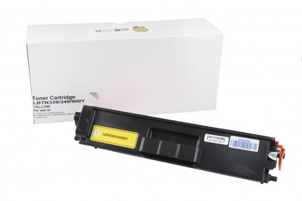 Kompatibilná tonerová náplň TN329Y, TN900Y, TN349Y, 6000 listov pre tlačiarne Brother (Orink white box), žltá