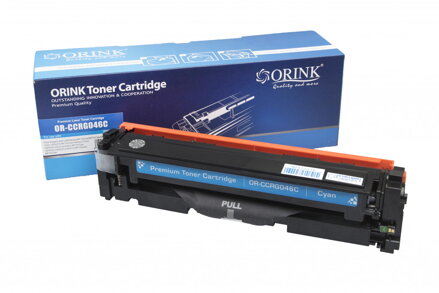 Kompatibilná tonerová náplň 1249C002, CRG046C, 2300 listov pre tlačiarne Canon (Orink box), azurová