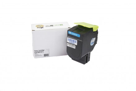 Kompatibilná tonerová náplň 80C2SC0, 802SC, 2000 listov pre tlačiarne Lexmark (Orink white box), azurová