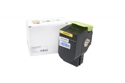 Kompatibilná tonerová náplň 80C2SY0, 802SY, WITHOUT CHIP, 2000 listov pre tlačiarne Lexmark (Orink white box), žltá