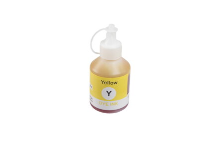 Kompatibilná atramentová náplň BT5000Y, 100ml listov pre tlačiarne Brother (ORINK BULK), žltá