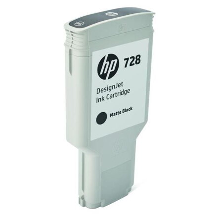 HP originál ink F9J68A, HP 728, matte black, 300ml, HP DesignJet T730, DesignJet T830, DesignJet T830 MFP, matt black