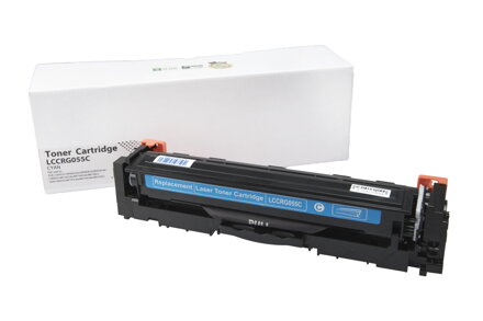 Kompatibilná tonerová náplň 3015C002, CRG055C, WITHOUT CHIP, 2100 listov pre tlačiarne Canon (Orink white box), azurová
