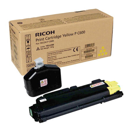 Ricoh originál toner 408317, yellow, 12000str., Ricoh P C 600, O, žltá