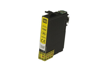 Kompatibilná atramentová náplň C13T02W44010, 502XL, 14ml listov pre tlačiarne Epson (BULK), žltá