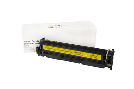 Kompatibilná tonerová náplň W2212A, 207A, 1250 listov pre tlačiarne HP (Orink white box), žltá