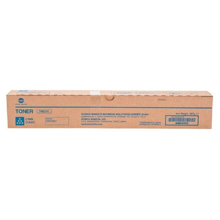 Konica Minolta originál toner TN221C, cyan, 21000str., A8K3450, Konica Minolta Bizhub C227, C287, O, azurová