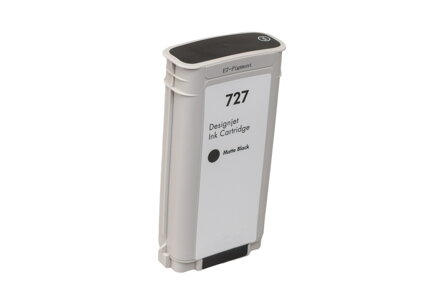 Renovovaná atramentová náplň B3P22A, no.727MBK, 130ml pre tlačiarne HP (BULK), matte, matt black