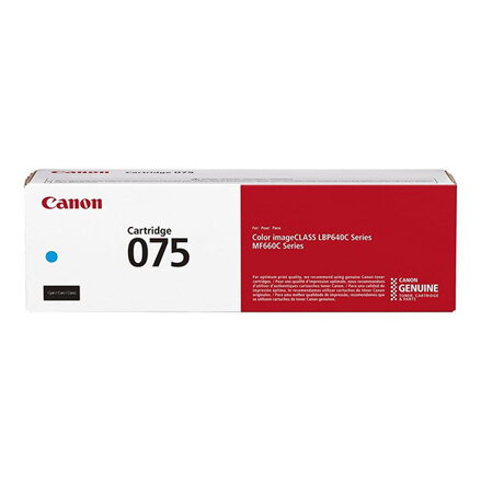 Canon originál toner 075 C, 6364C002, cyan, 1300str., azurová