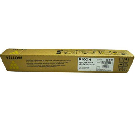 Ricoh originál toner 888641, 884947, 842031, yellow, 15000str., Ricoh MPC 2000, 2500, AD, 3000, AD, O, žltá