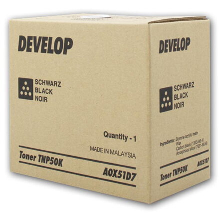 Develop originál toner A0X51D7, black, 5000str., TNP-50K, Develop Ineo +3100P, O, čierna
