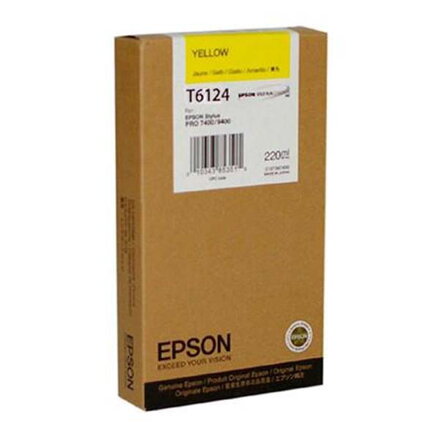 Epson originál ink C13T612400, yellow, 220ml, Epson Stylus Pro 7400, 7450, 9400, 9450, žltá