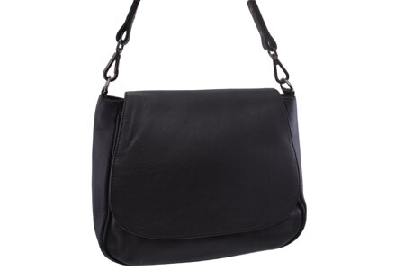 Dámska kožená crossbody kabelka taupe 250705