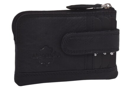 Kožená kľúčenka MERCUCIO čierna 2511497